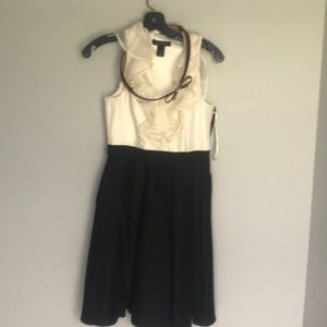 White and Black Dress